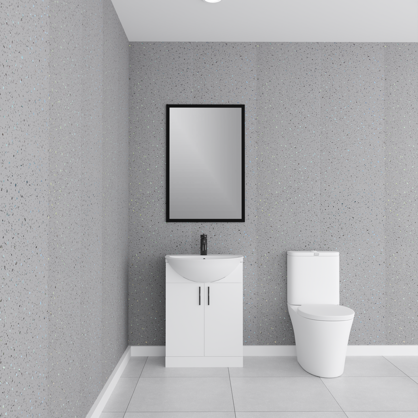 4 Pack | 8mm Grey Sparkle Wall & Ceiling Panel 2.6M