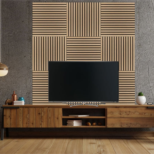 Acoustic Slat Wall PANEL 70cm X 70cm